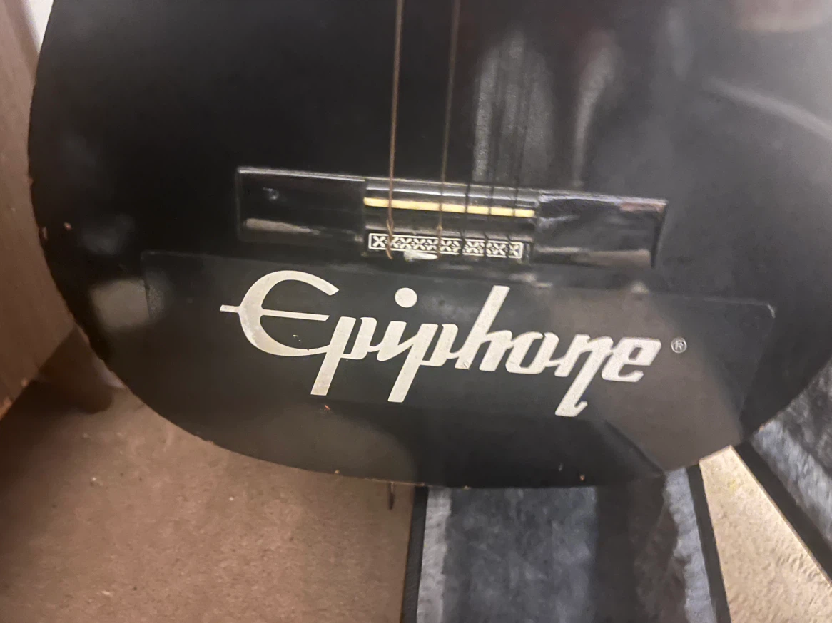 Gilb Epiphone Guitarra Selecta Black Acoustic Guitar - photo 4