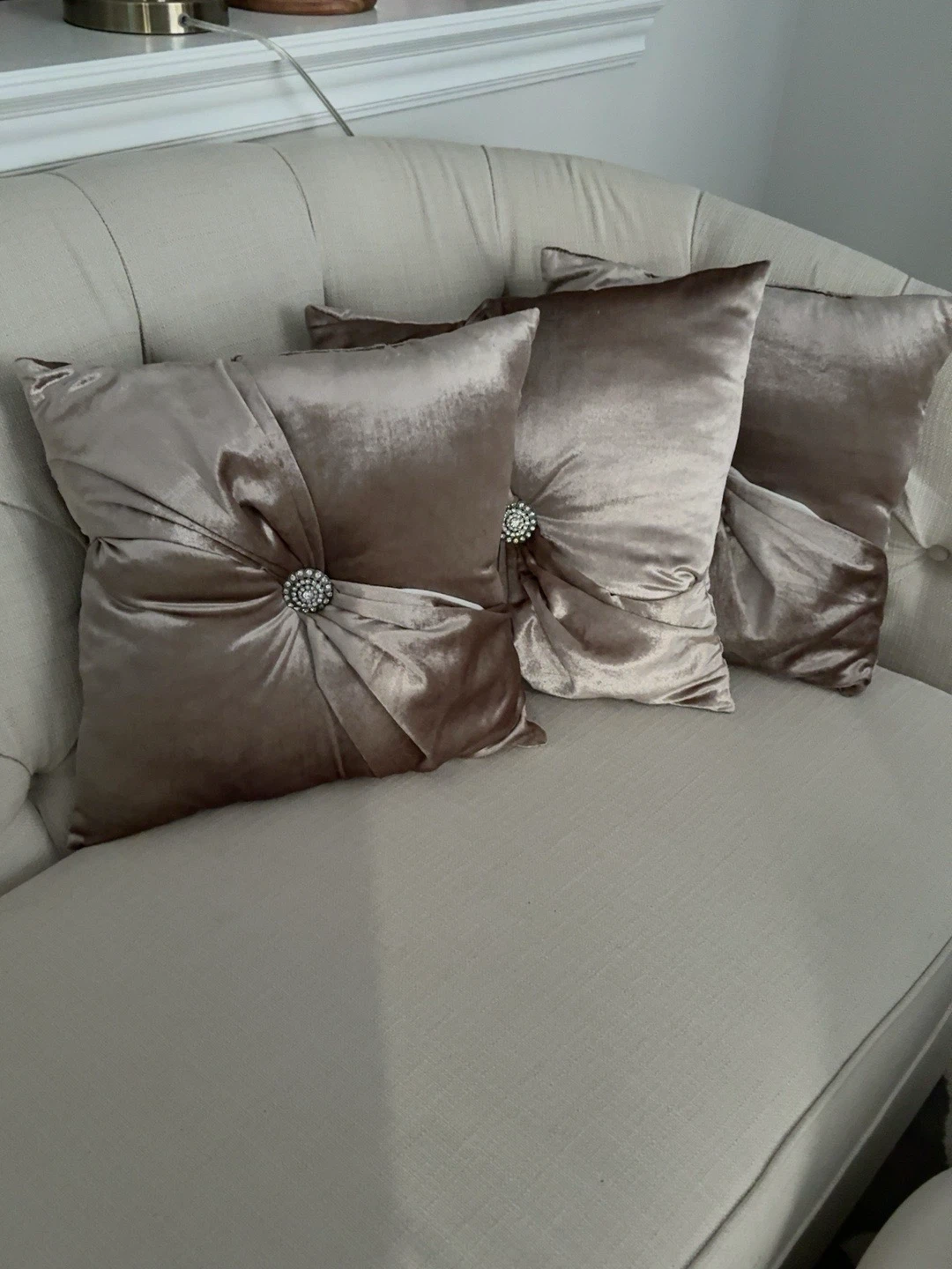 Velvet Accent Pillows - Set of 3