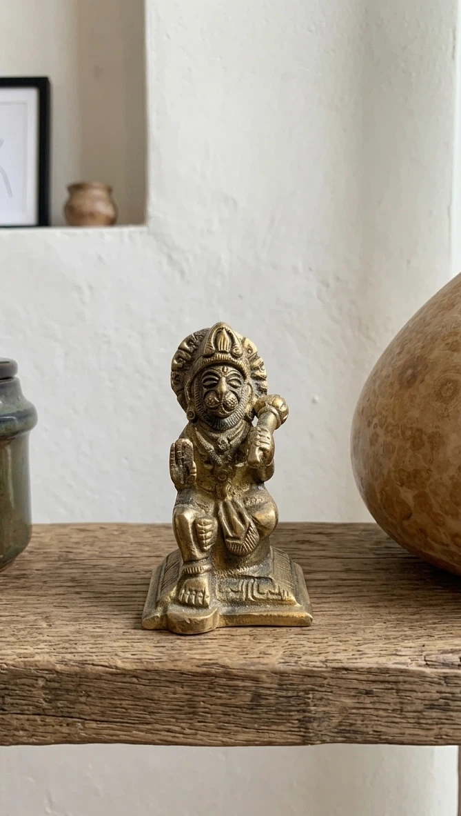 Brass Hanuman Statue