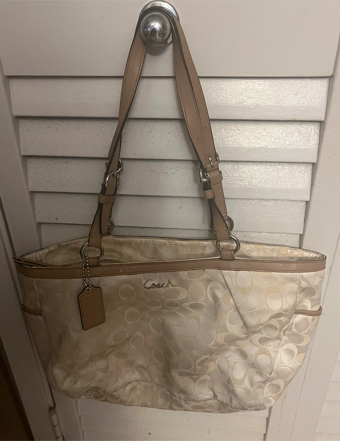 Coach Signature Monogram Tote Bag