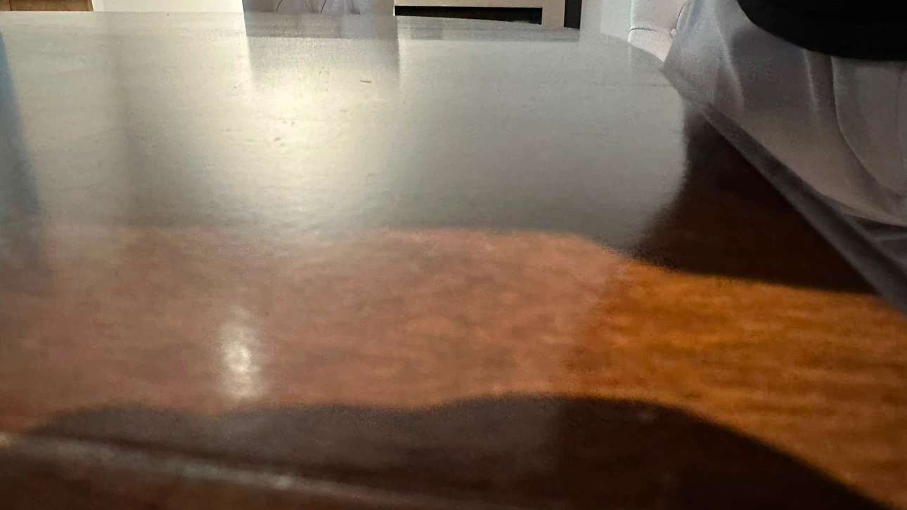 Walnut round dining table - photo 3