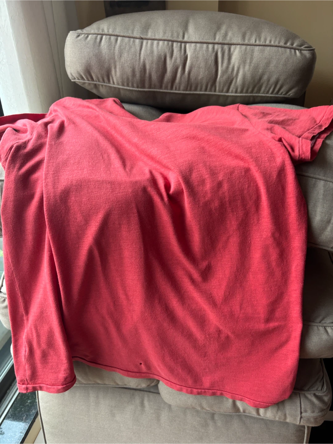 Jack & Jones distressed red vintage Red T-Shirt size L - photo 5