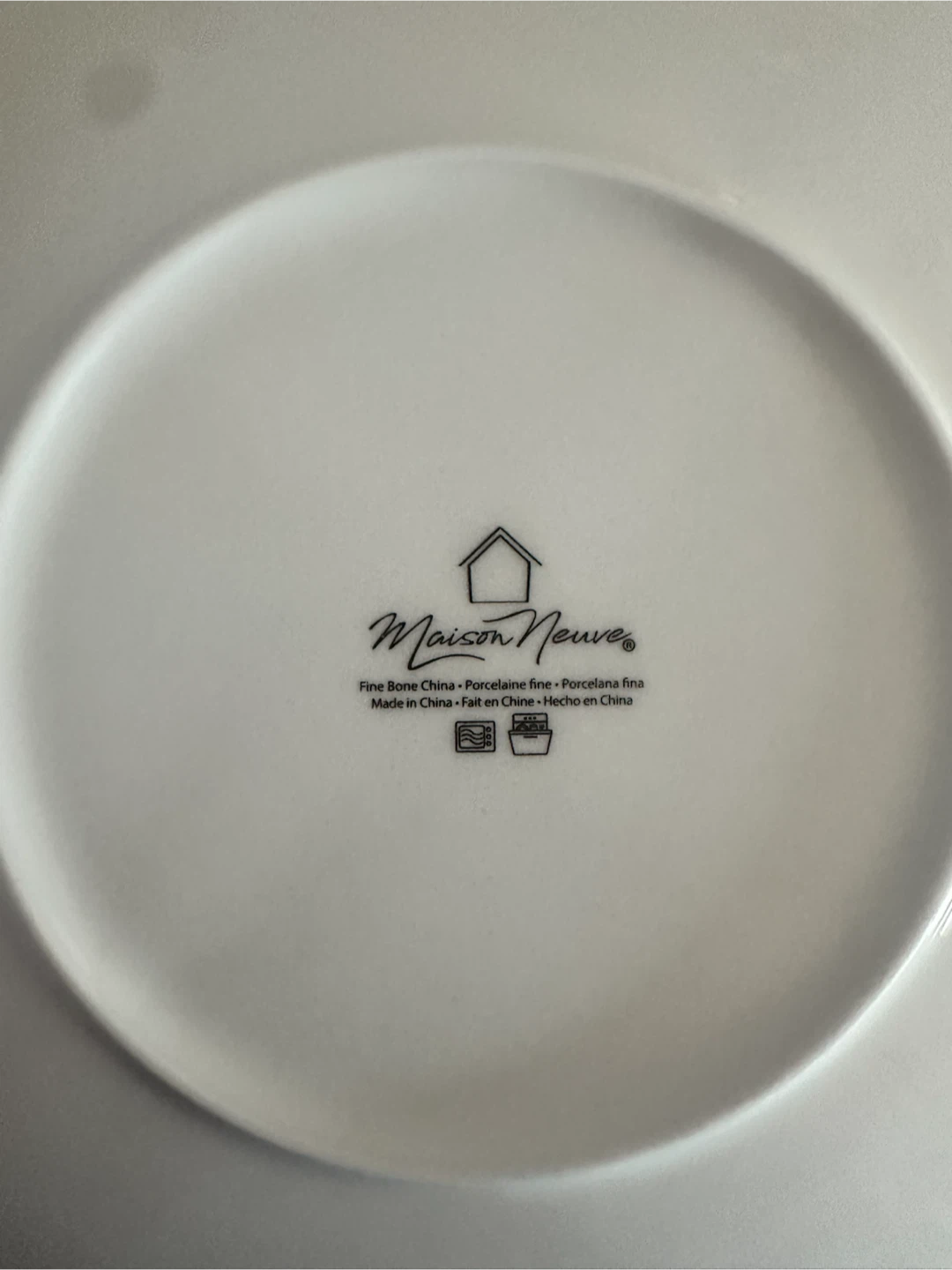 Fine China white dinner plates (12) AND side/dessert plates 12 - photo 2