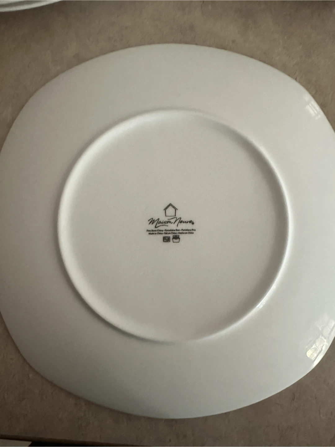 Fine China white dinner plates (12) AND side/dessert plates 12 - photo 4