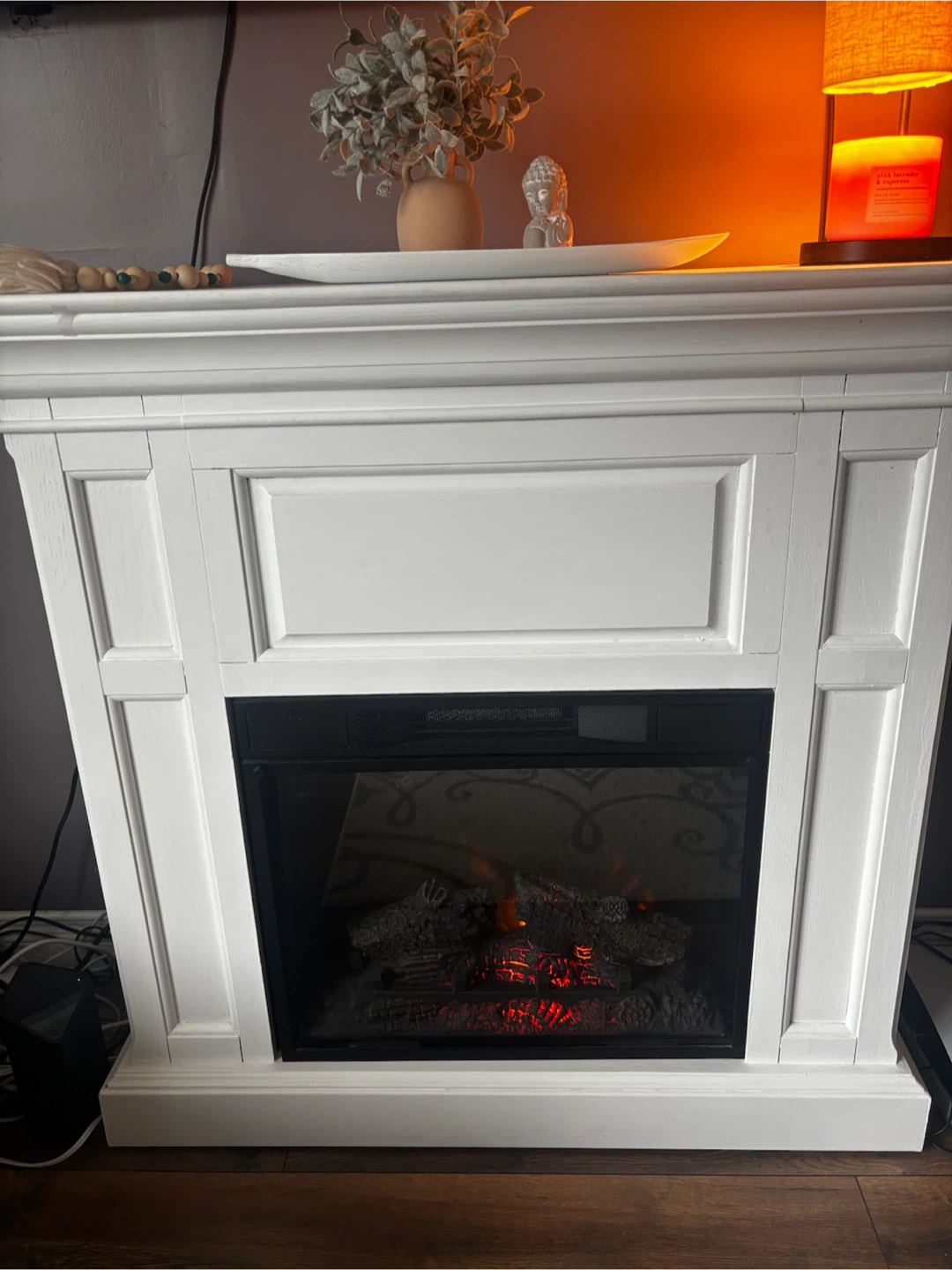 White Electric Fireplace - photo 2