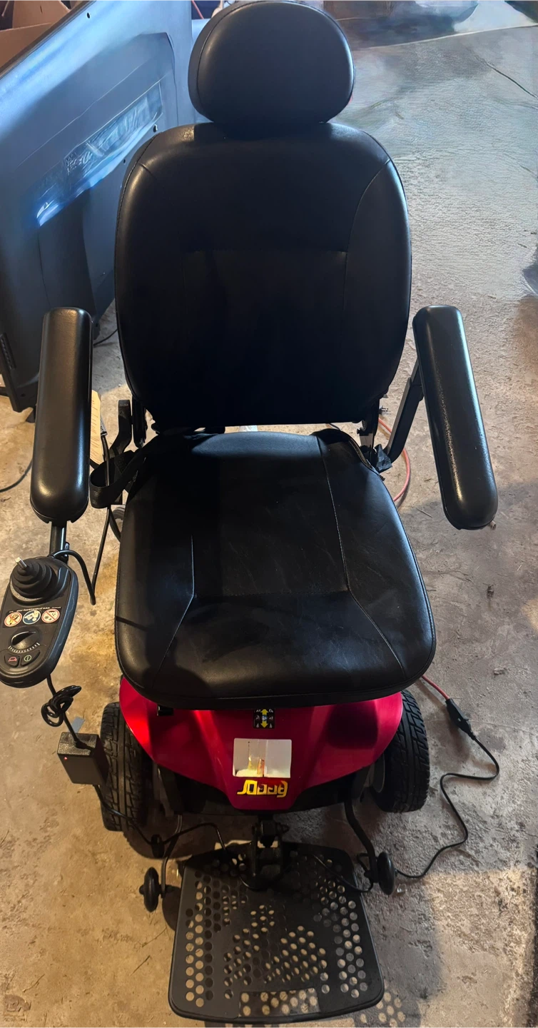 Jazzy Power Wheelchair in Red