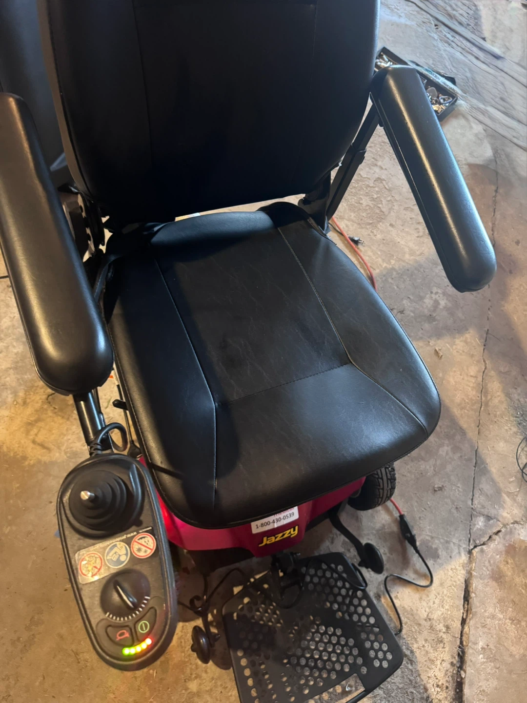 Jazzy Power Wheelchair in Red - photo 2