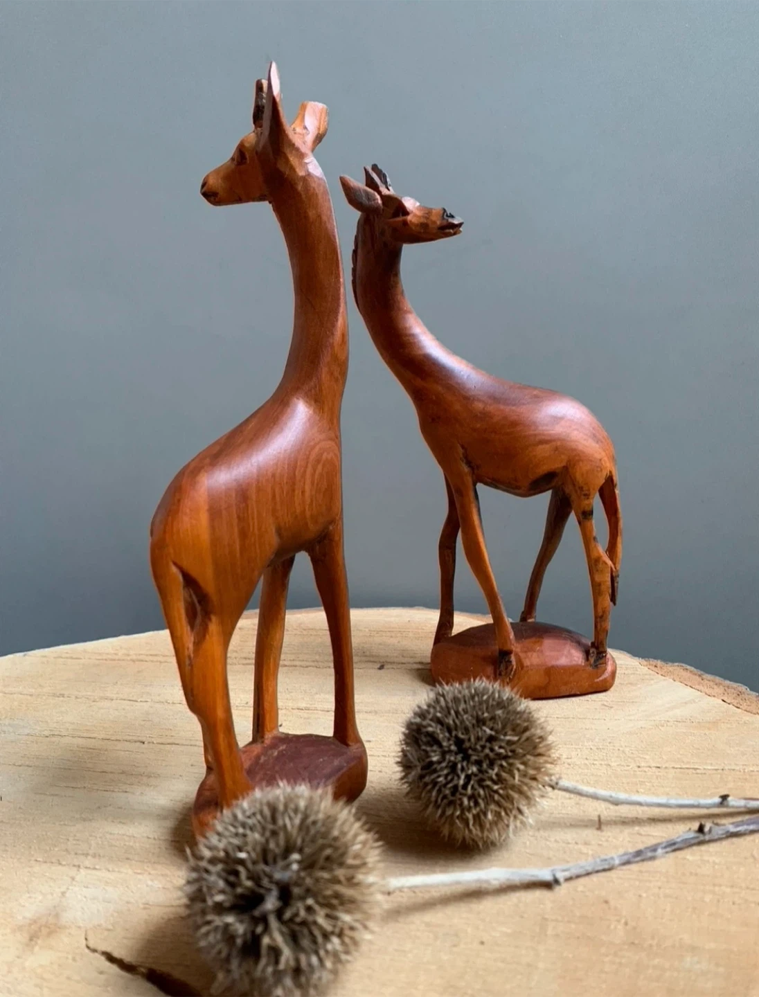 Vintage Wooden Giraffe Figurines - Set of 2 - photo 5