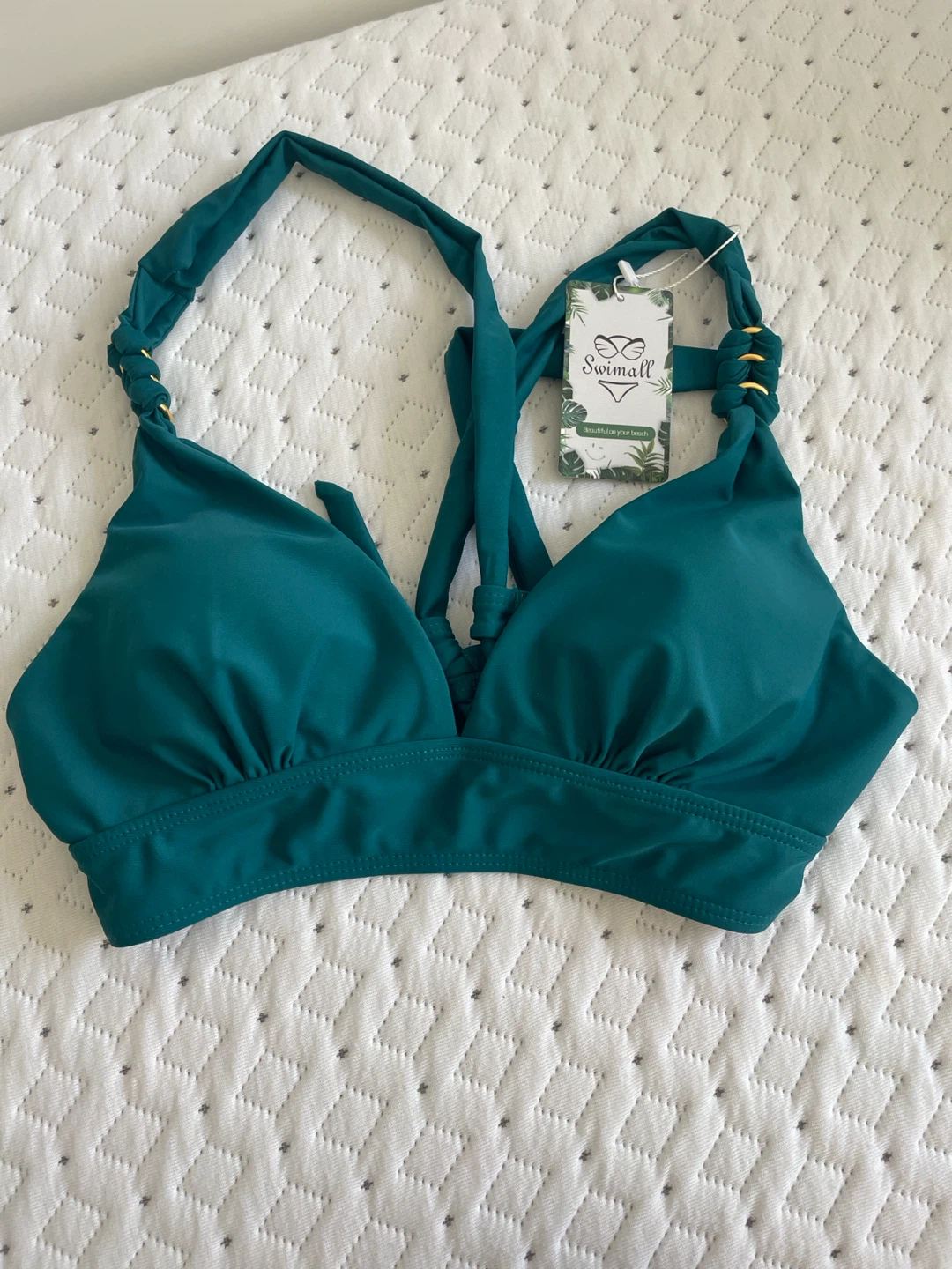 Swimall Teal High Waisted Two Piece Bikini Set Size S - photo 2