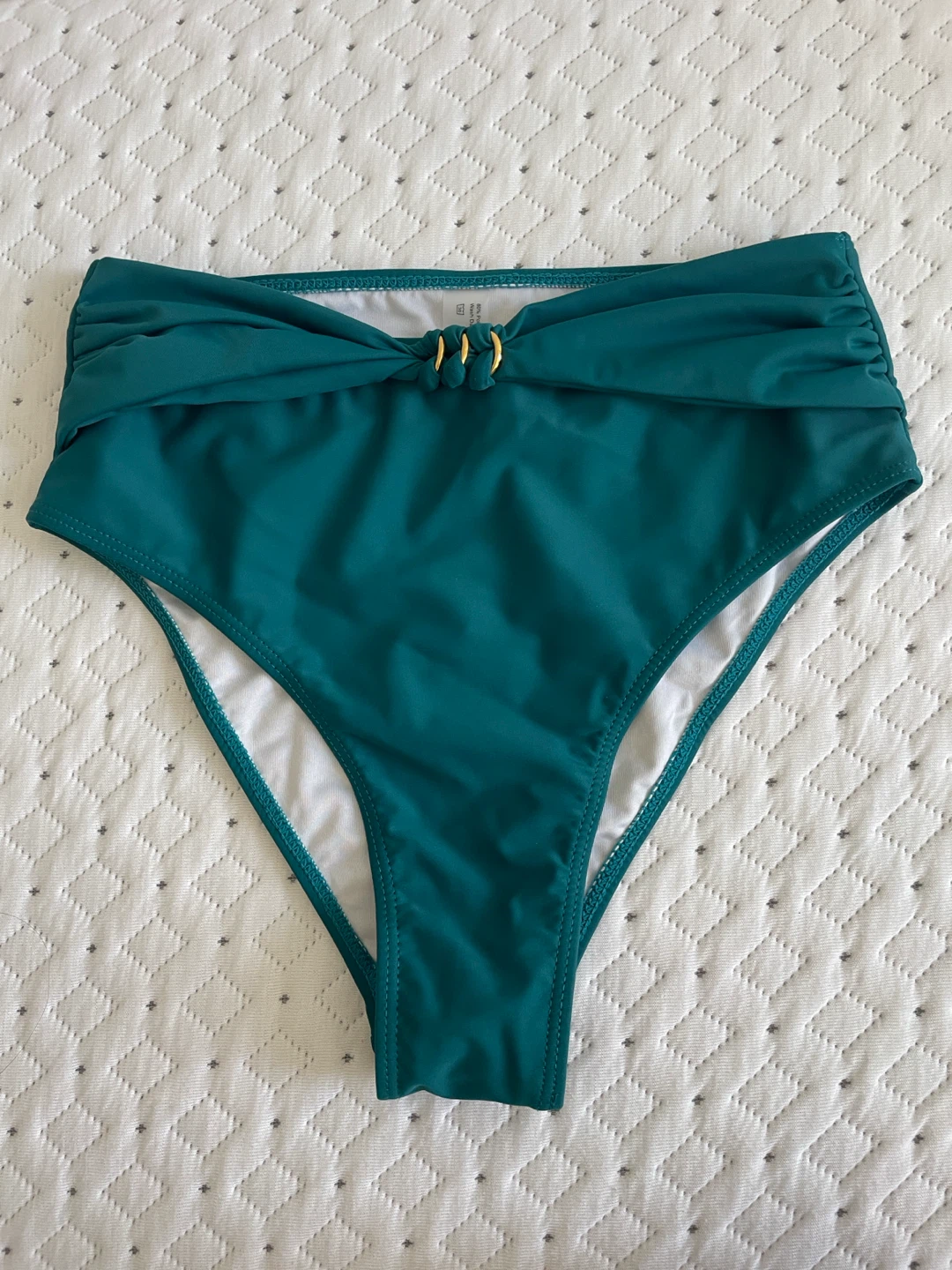 Swimall Teal High Waisted Two Piece Bikini Set Size S - photo 3