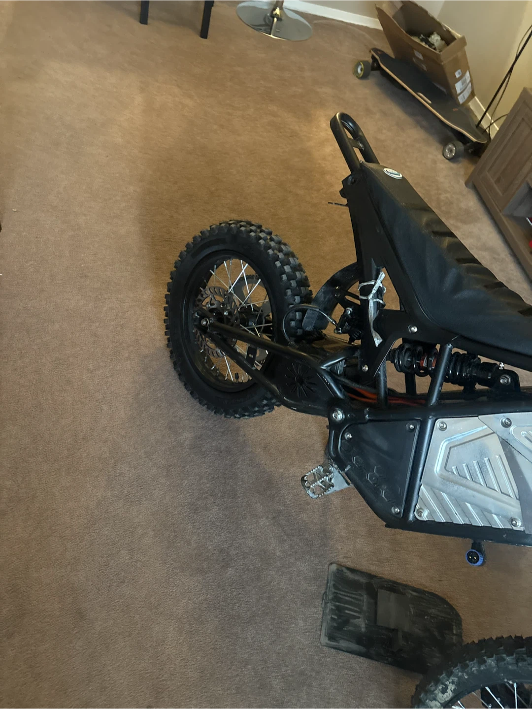 Rawrr Mantis electric dirt bike in black