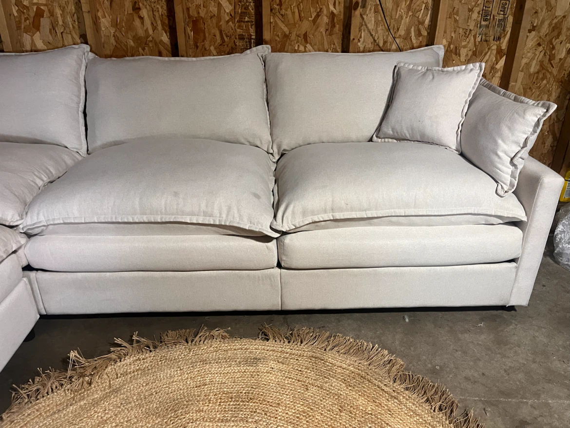 🚚FREE DELIVERY - Cream Cloud-Style Sectional Sofa - photo 5