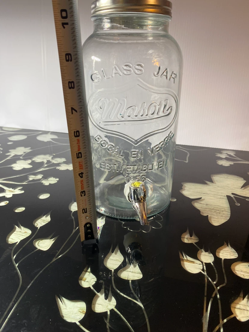 Mason Glass Jar Beverage Dispenser with Spigot - photo 4