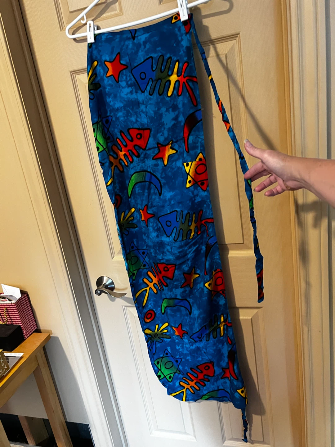 U.N.O. Blue Patterned Girl’s Swimsuit Wrap - photo 3