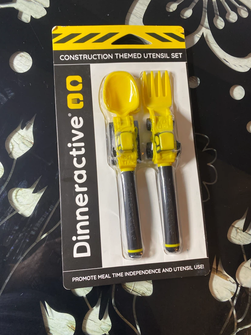 Dinneractive Construction Themed Utensil Set
