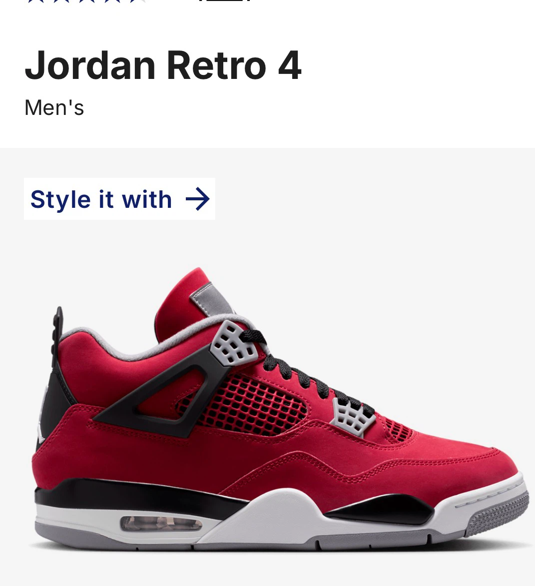 Air Jordan Retro 4 Red  Shoes - photo 5