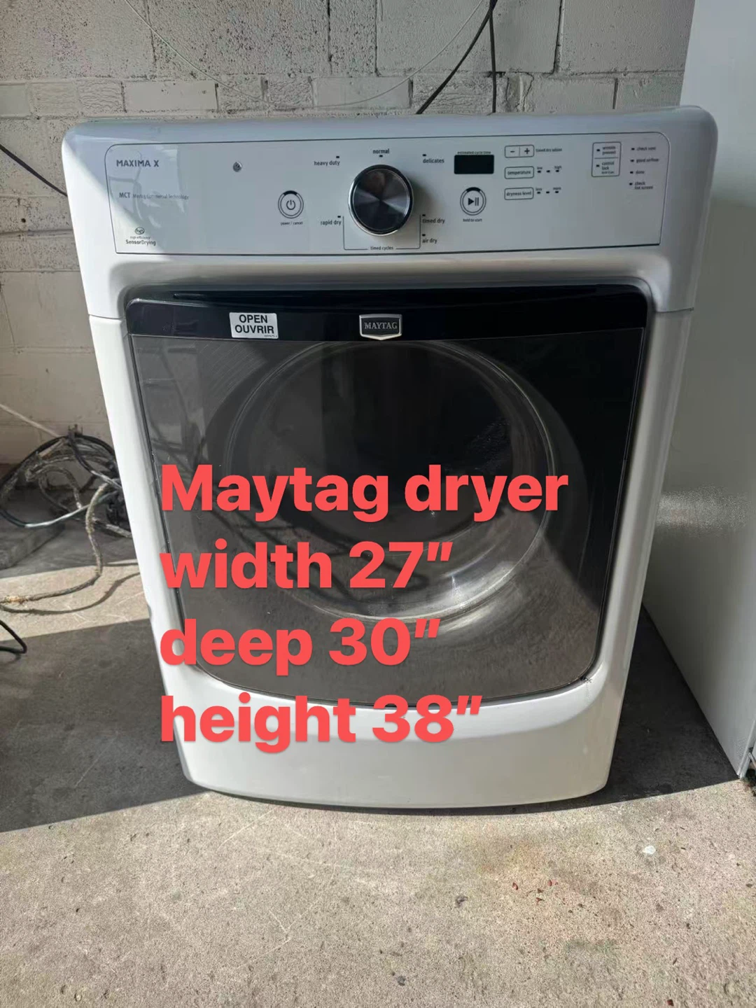 Good condition Maytag Dryer $220