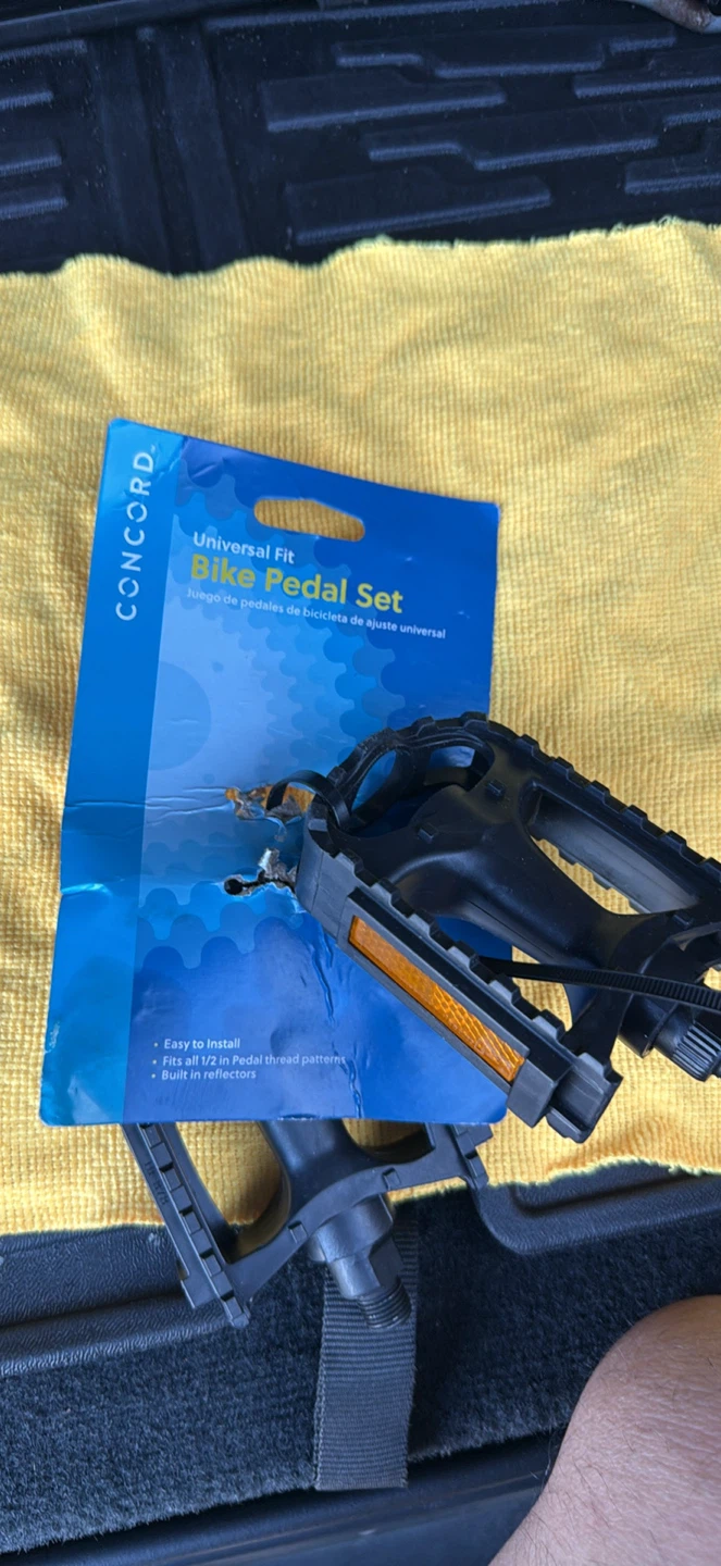Concord Universal Fit Bike Pedal Set 1:2 thread