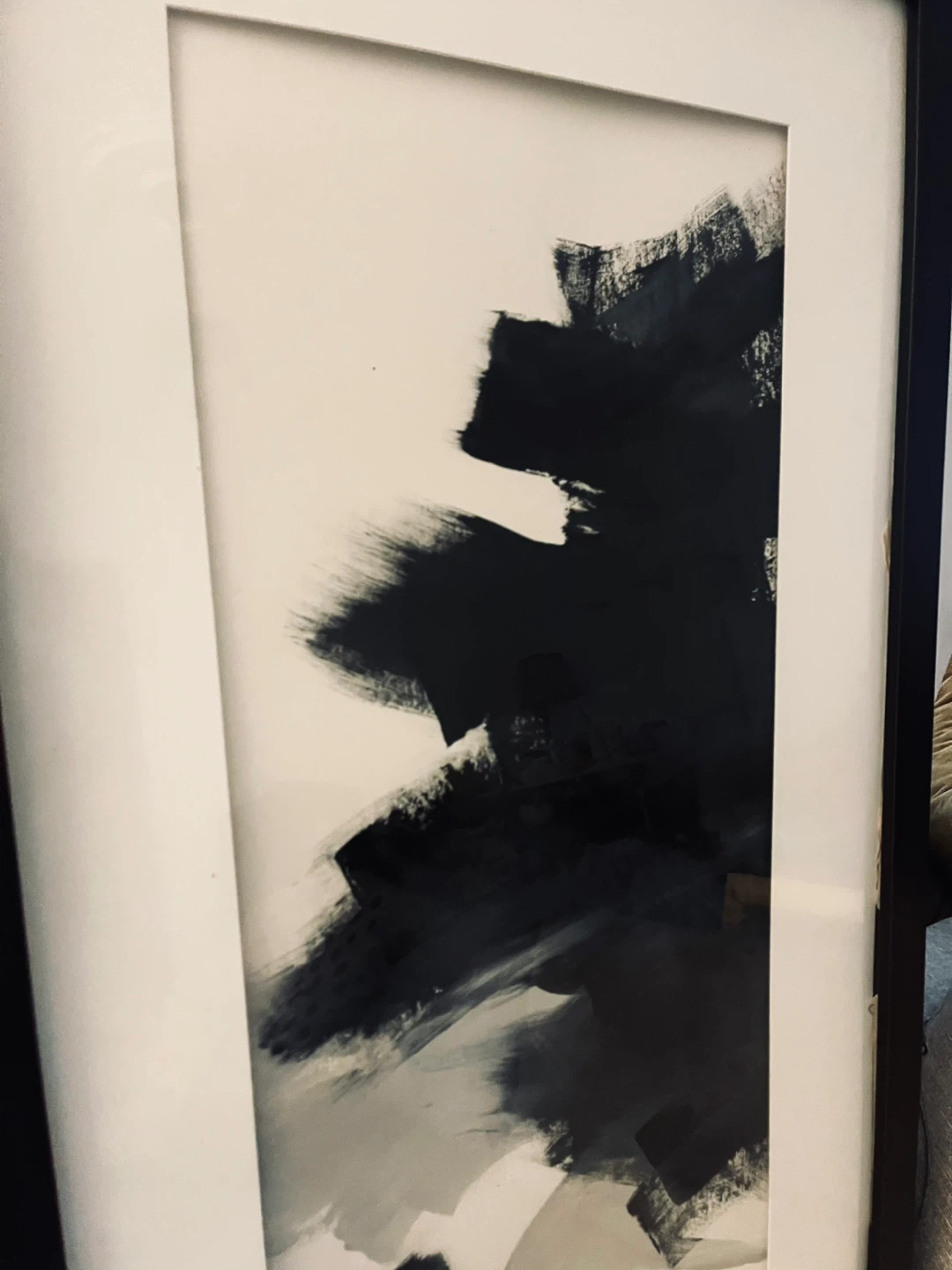 Large Original abstract - Framed with glass - photo 2