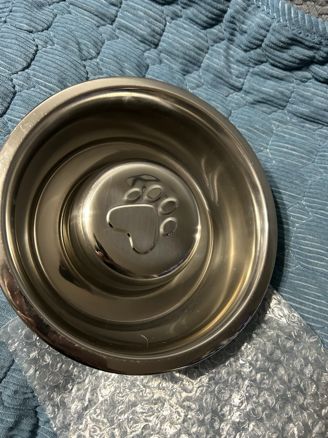 New-Stainless steel slow feeder pet bowl - photo 4