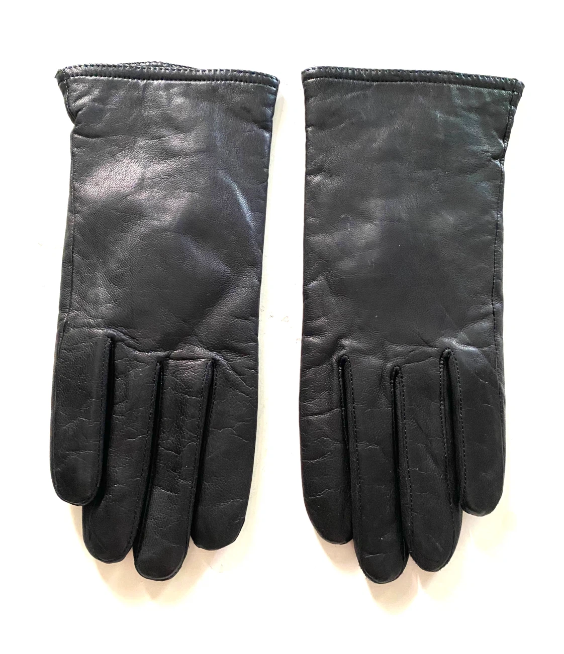 Genuine Leather Gloves with Wool Blend Lining Size 8.5