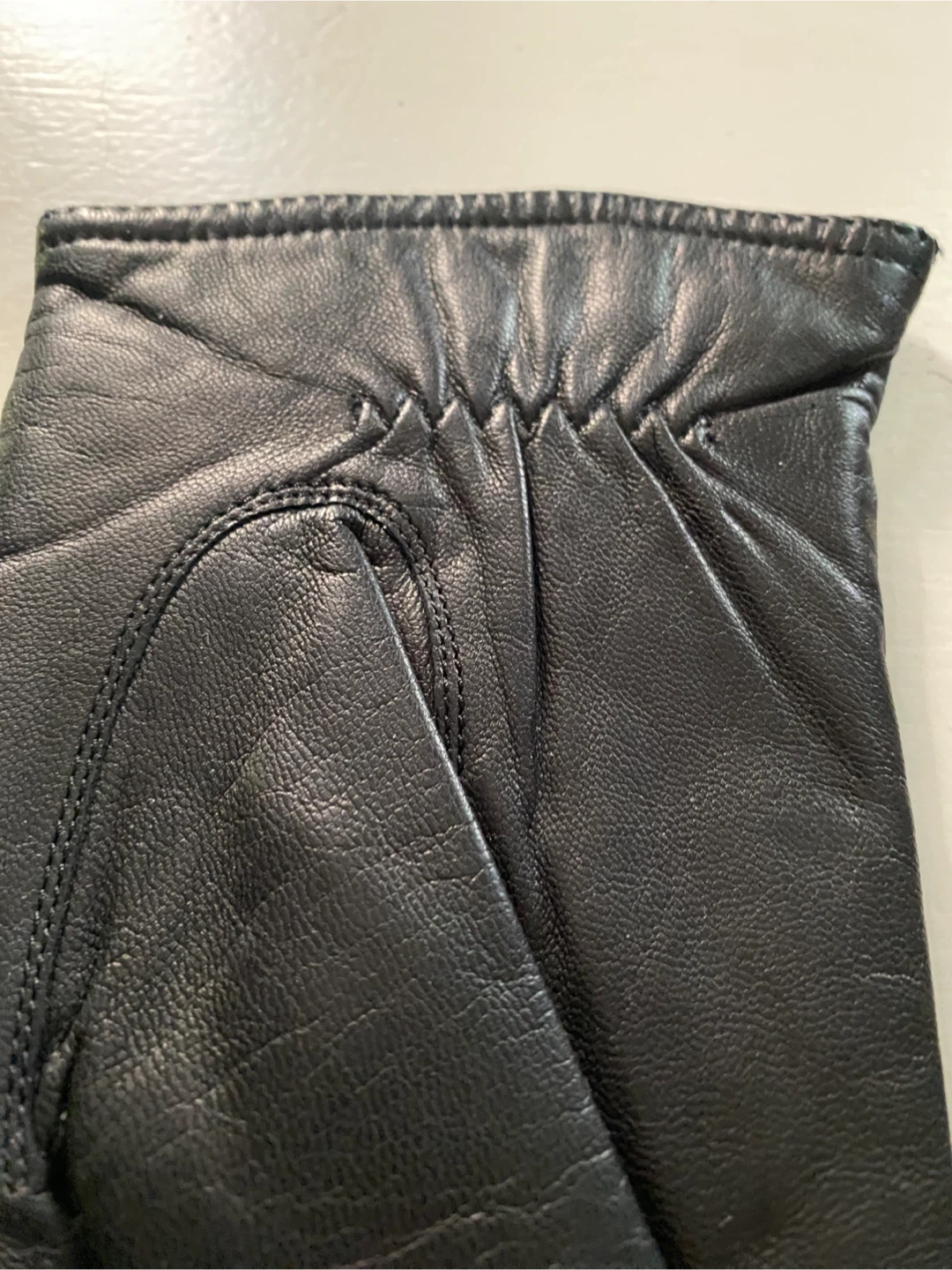 Genuine Leather Gloves with Wool Blend Lining Size 8.5 - photo 5