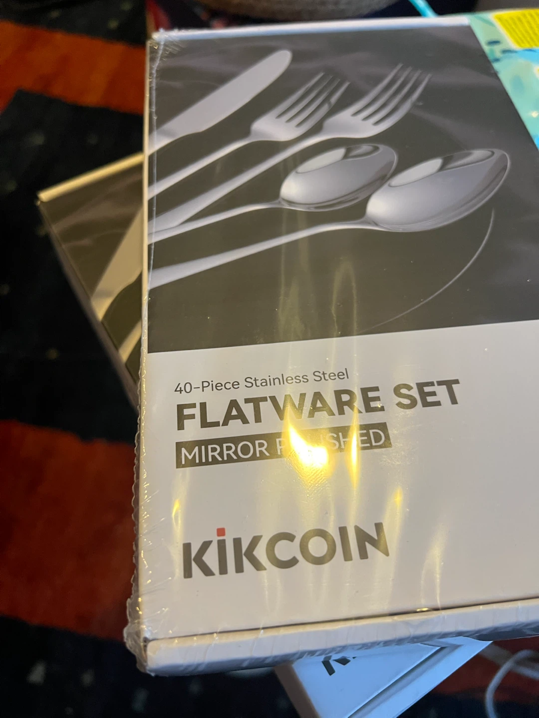 Kikcoin 40-Piece Stainless Steel Flatware Set - photo 4