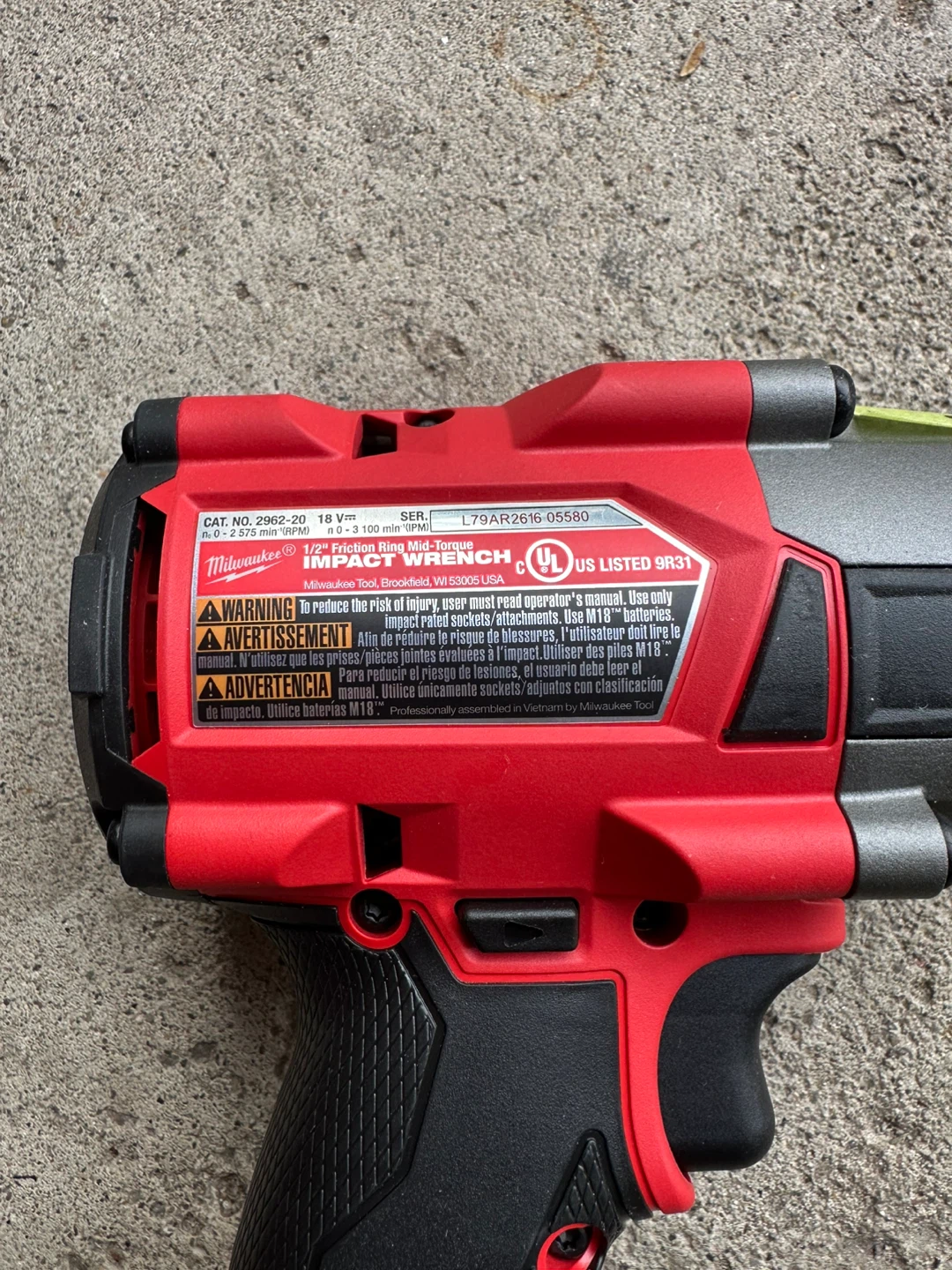 Milwaukee M18 FUEL Impact Wrench - photo 2