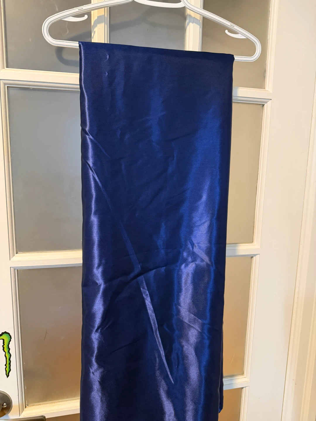 Blue Satin Fabric - photo 2