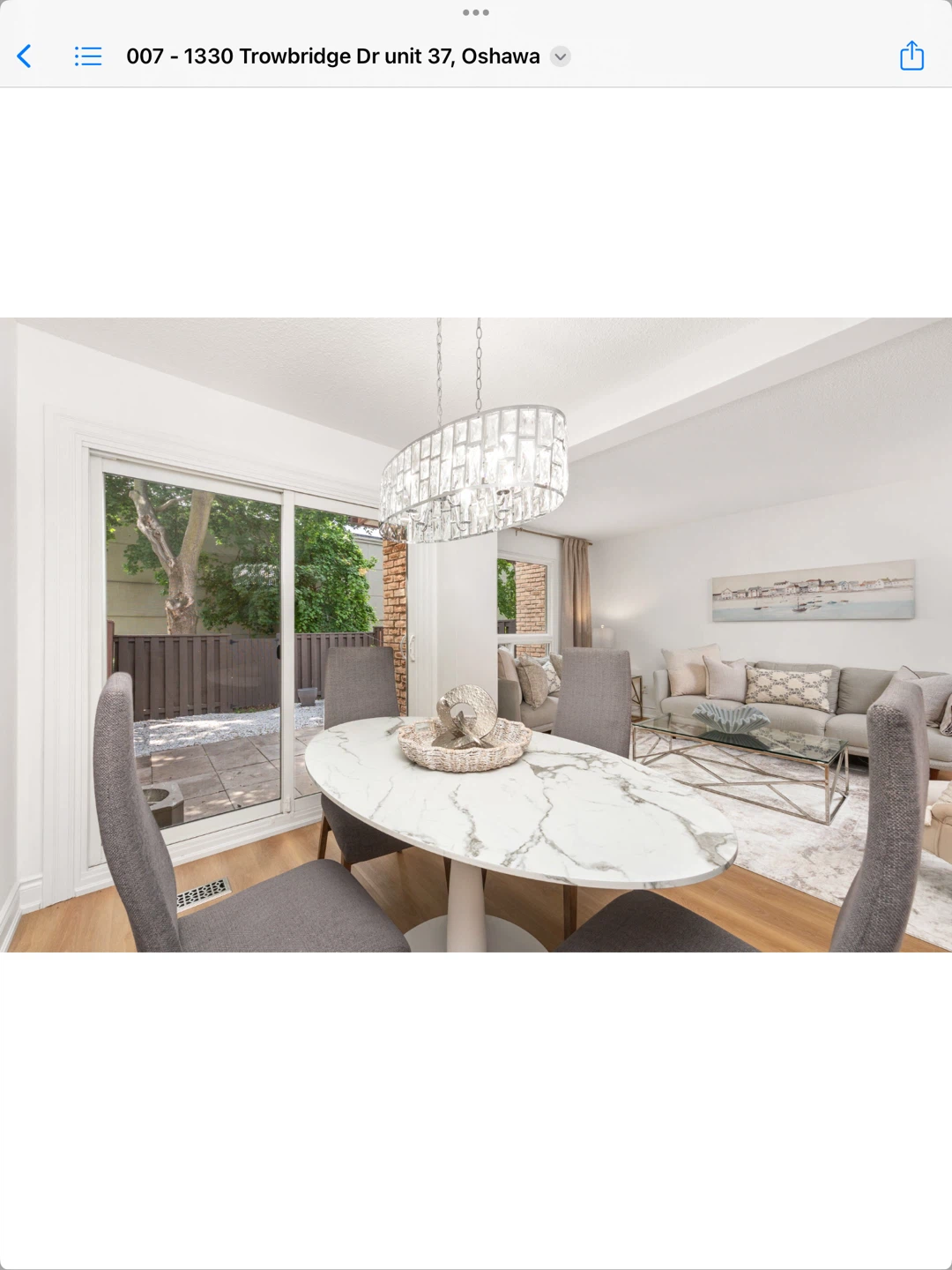 Oval Marble Dining Table
