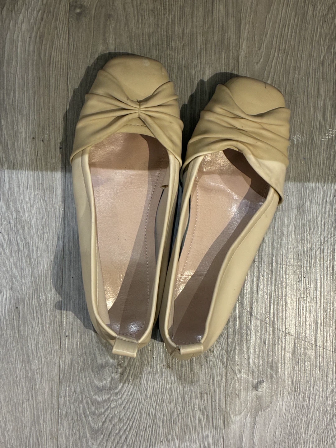 Beige Women's Ballet Flats