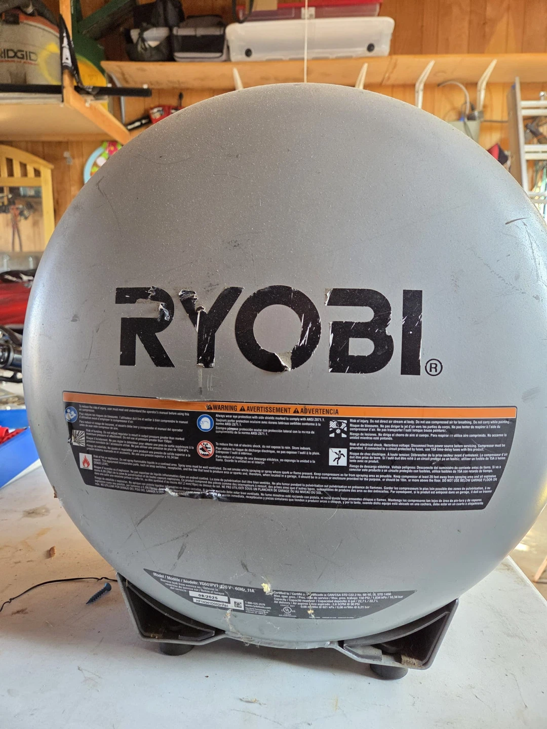 Ryobi 6 Gallon Air Compressor - photo 4