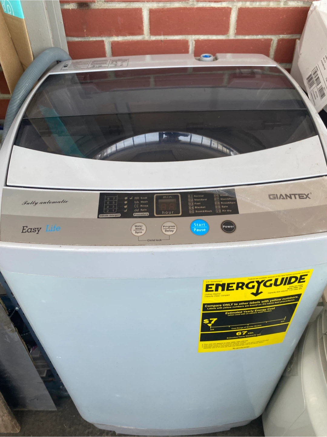Portable Apt size Washer