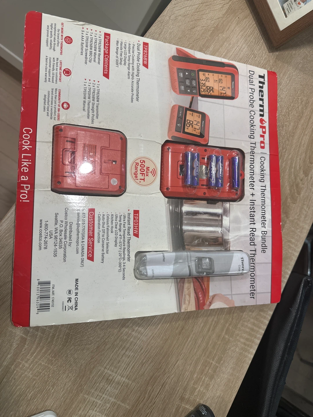 ThermoPro Dual Probe Cooking Thermometer + Instant Read Bundle - photo 2