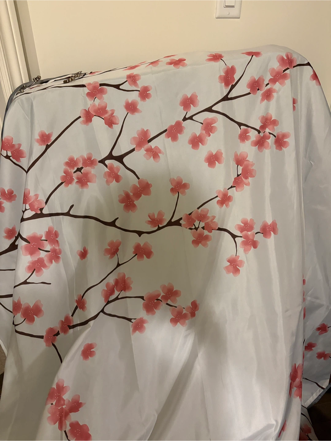 Cherry blossom pattern shower curtain