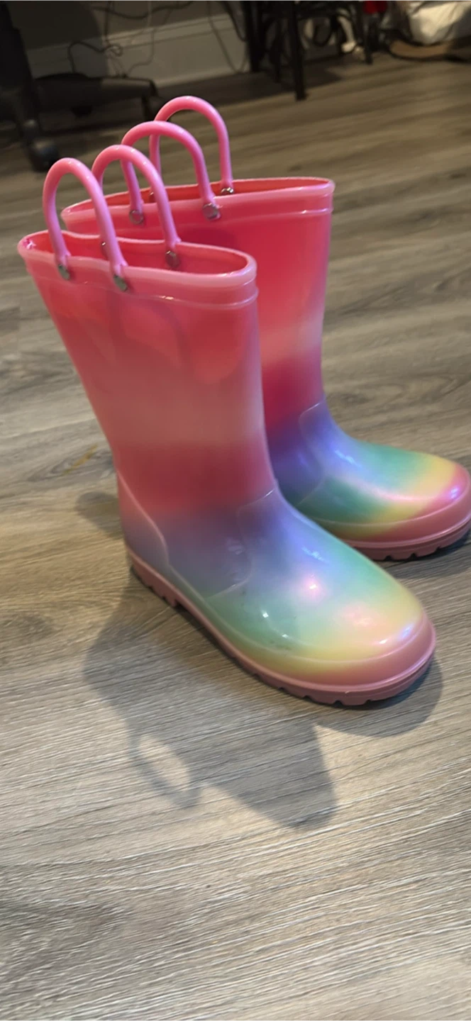 Rainbow Gradient Rain Boots