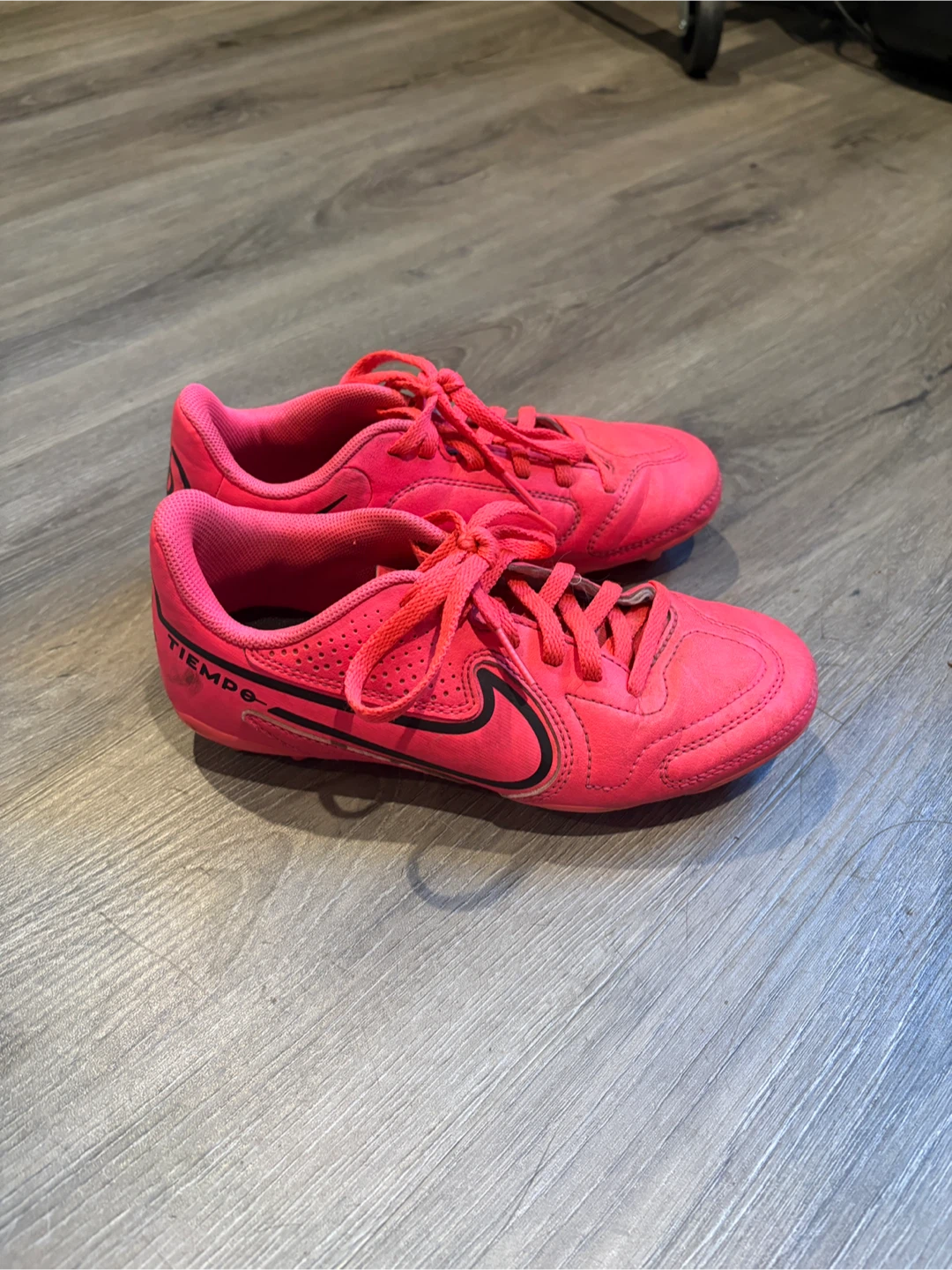 Nike Tiempo Pink Soccer Cleats