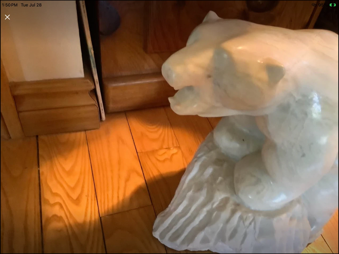 Lg Vt Soapstone Polar Bear Sculpture - Artist Maurice L Lund 🐞 - photo 2