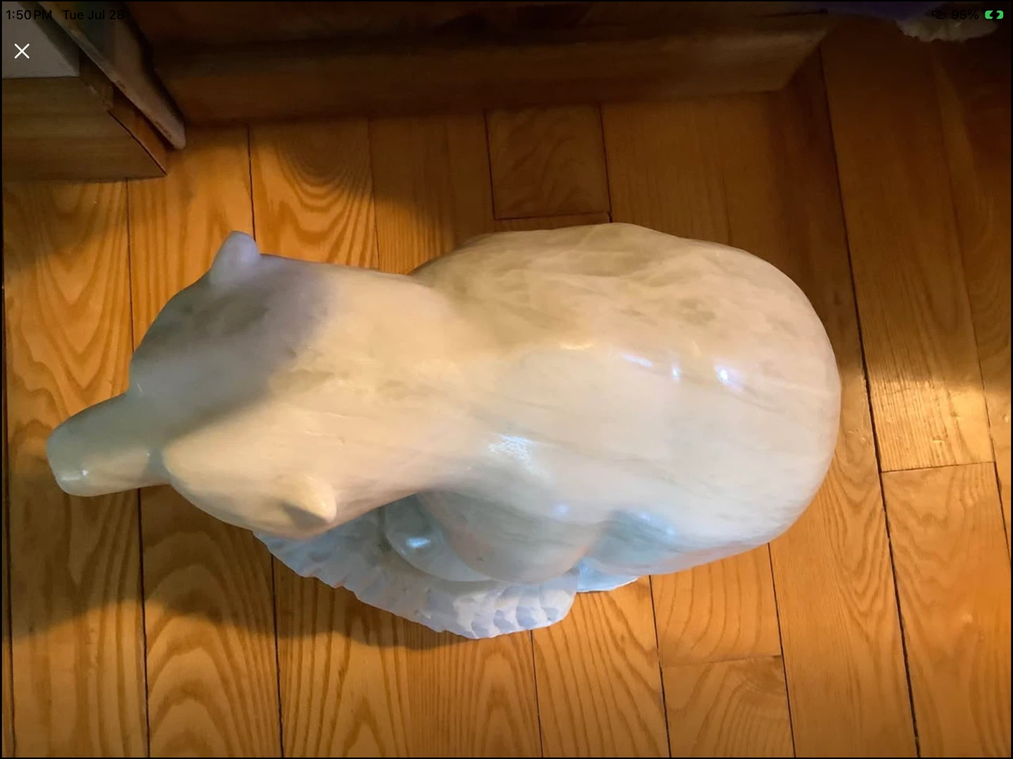 Lg Vt Soapstone Polar Bear Sculpture - Artist Maurice L Lund 🐞 - photo 4