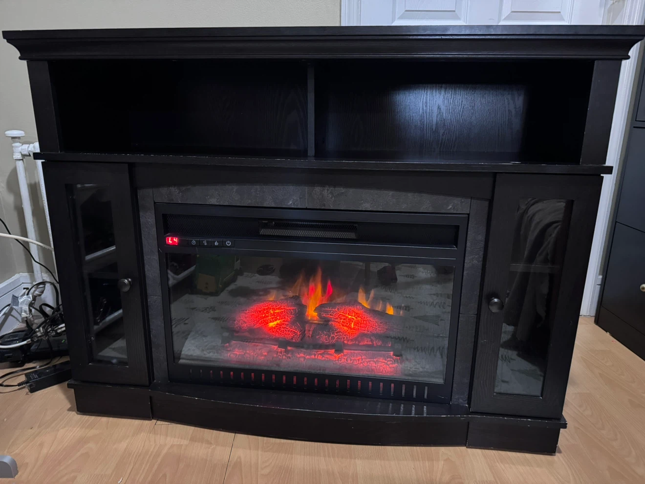 Black Electric Fireplace Entertainment Center - photo 3