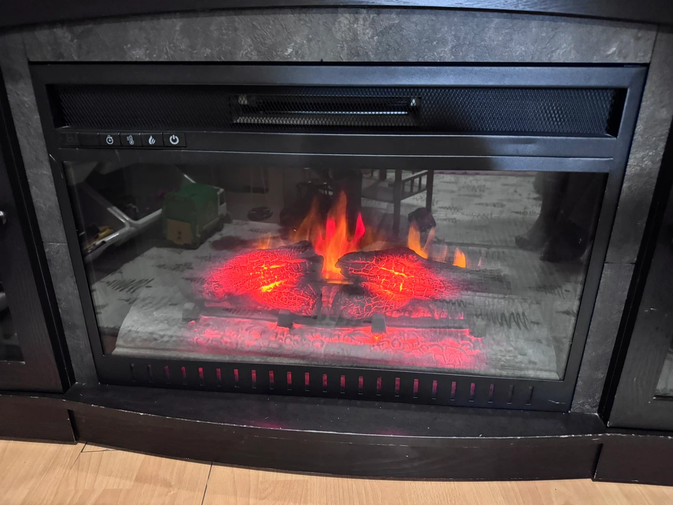 Black Electric Fireplace Entertainment Center - photo 5