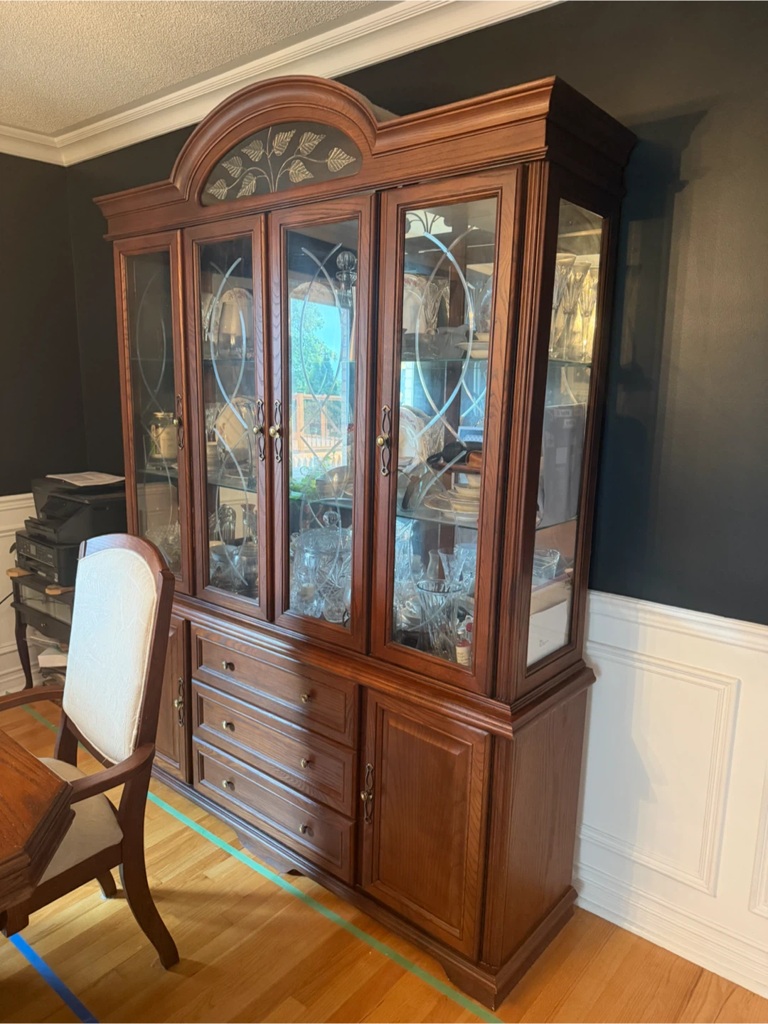 Solid wood dining room set