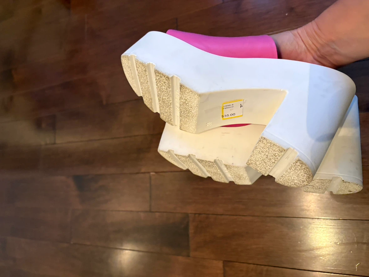 L'intervallé Pink Platform Slide Sandals - photo 3