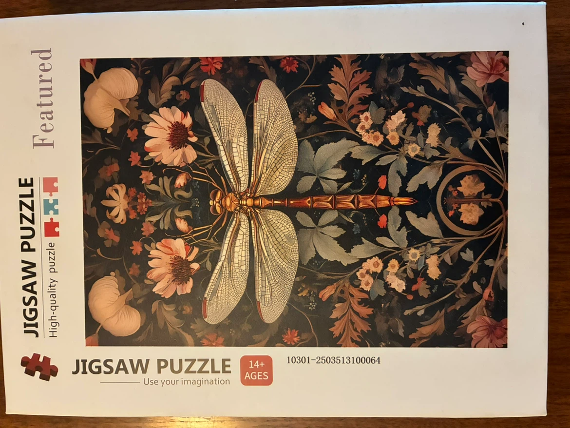 1000 Piece Puzzle Dragonfly Floral Jigsaw William Morris 30x19 - photo 2