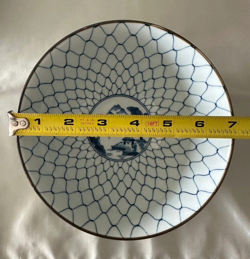 Seishu Japan Blue and White Porcelain Bowls Set of 4 - photo 4