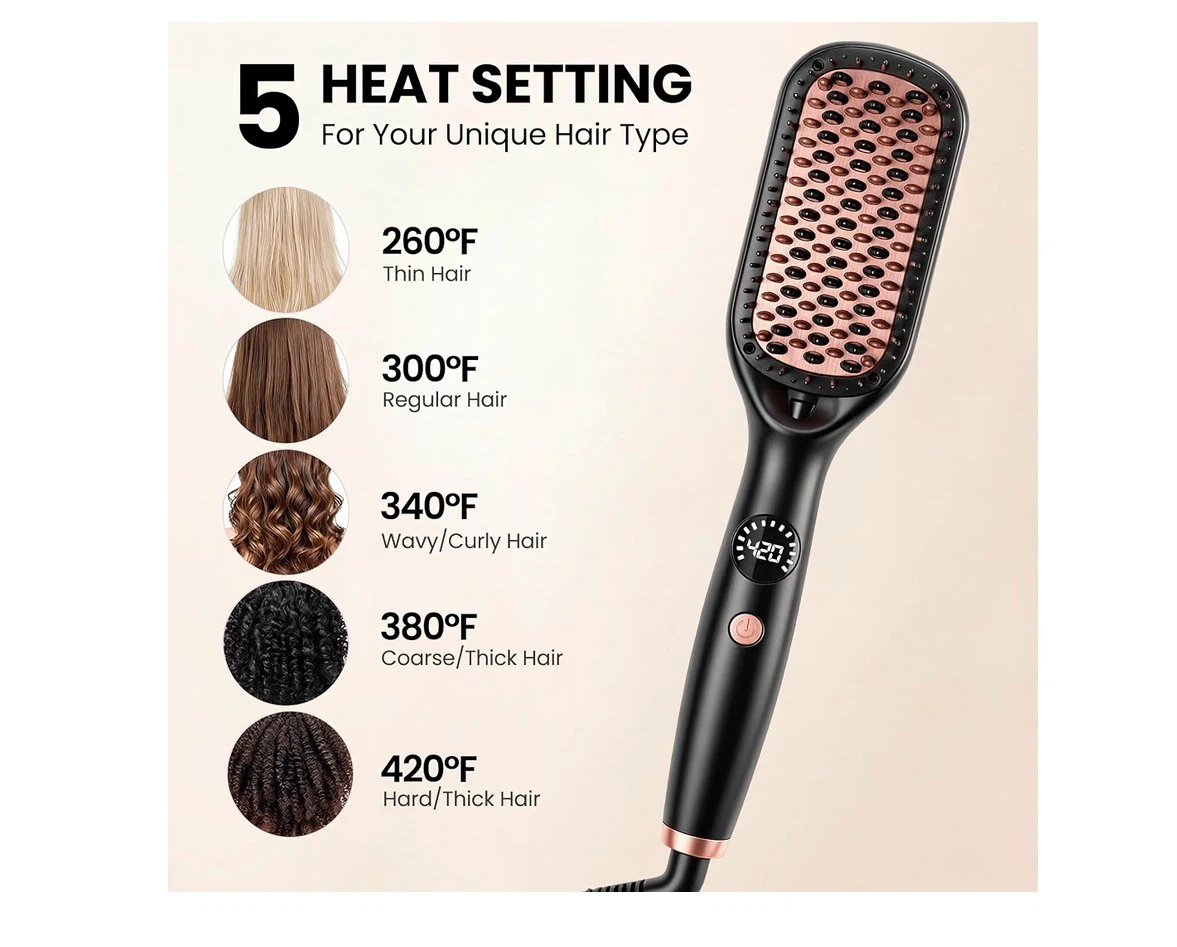 OHUP Hair Straightener Brush - photo 4