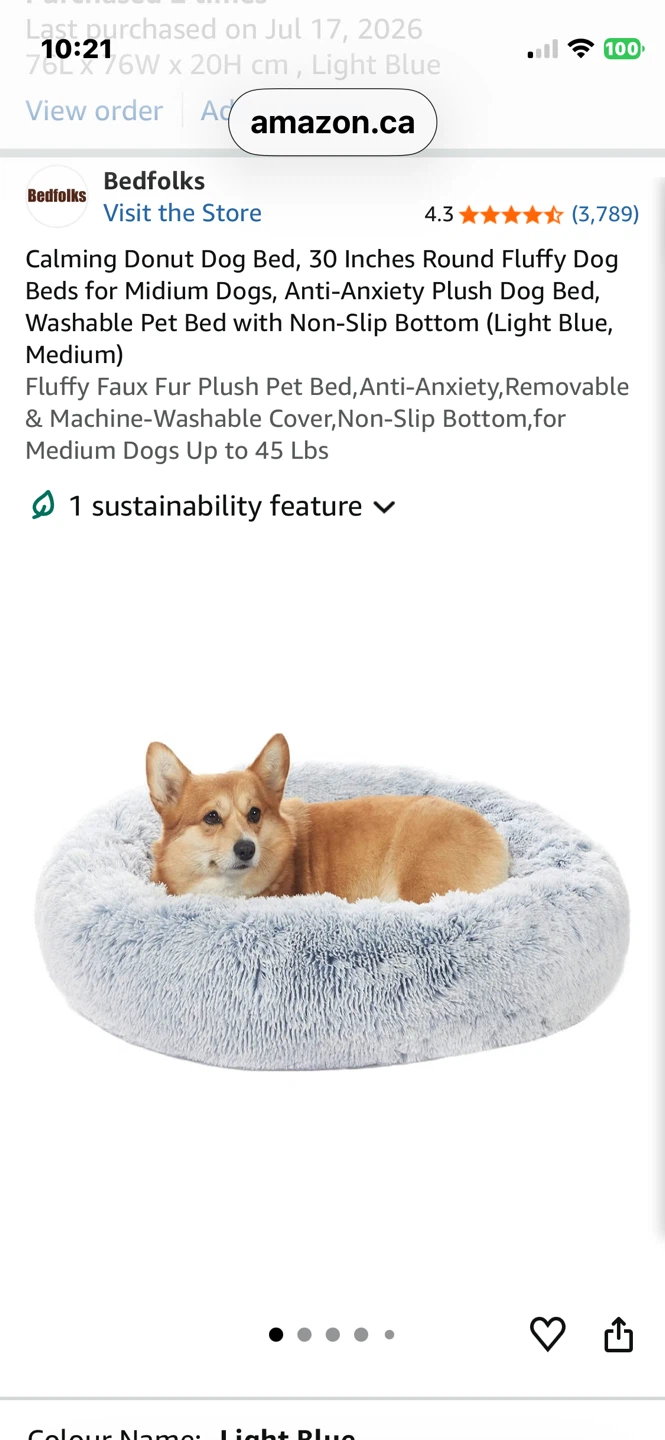 Dog Bed - Blue (Unopened/Unused)