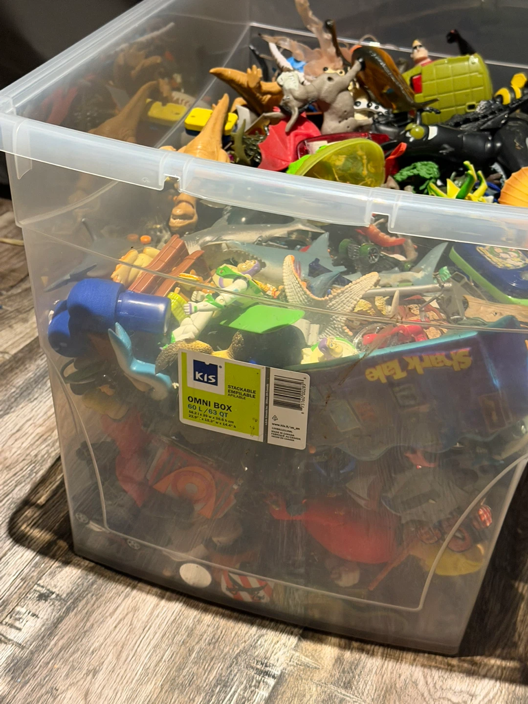 Large Bin of Assorted Action Figures and Toys - photo 4