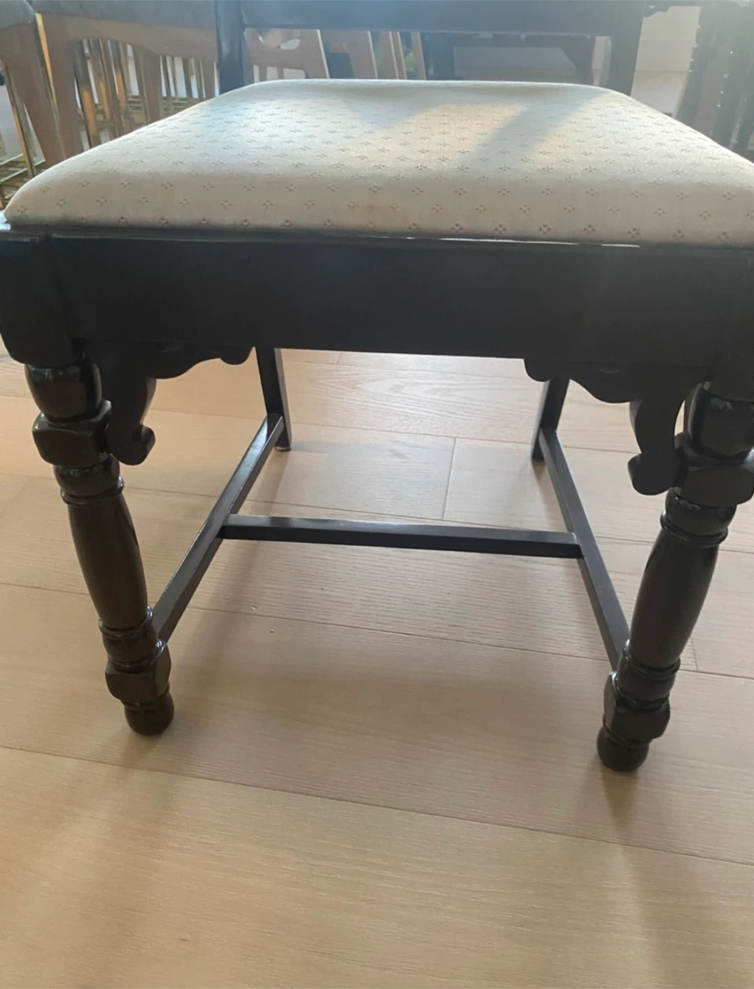 Wooden Dining Chair with Upholstered Seat - photo 2