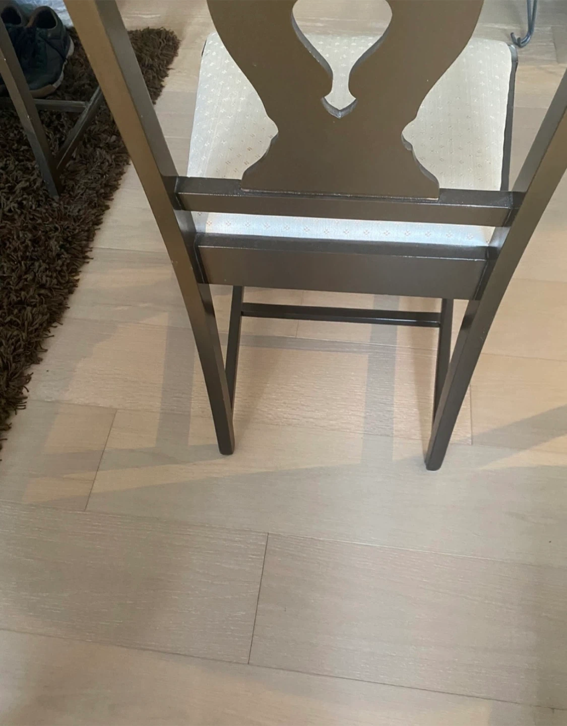 Wooden Dining Chair with Upholstered Seat - photo 4